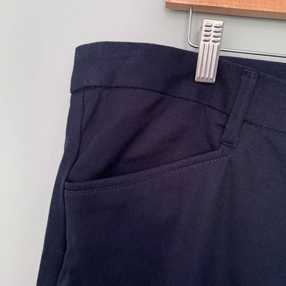 NEW Maurices Smart Ankle Skinny Pants Women 24 Regular Navy‎ Blue Stretch